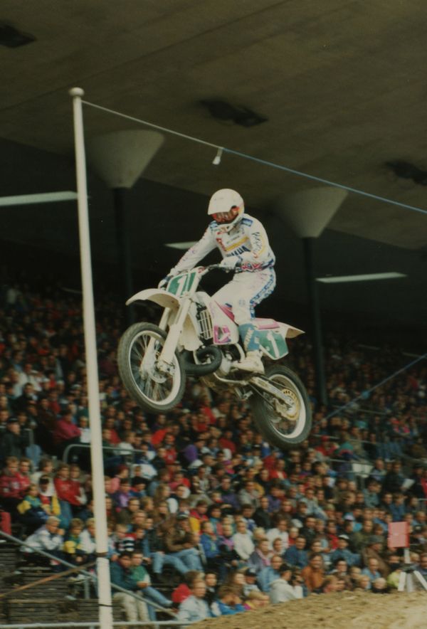 Helsinki Olympiastadion supercross 1991 Pekka Vehkonen kisan neljäs